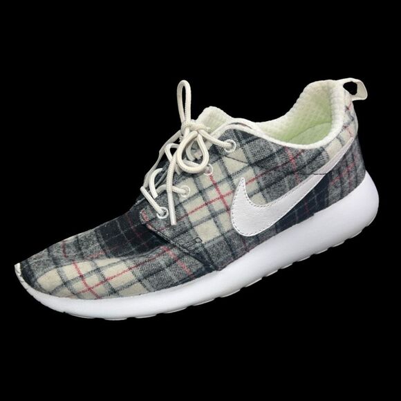2014 Women’s Pendleton X Nikeid Roshe Run Wool Plaid Sneakers Size 8 - Picture 2 of 11